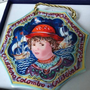Edna Hibel Xmas Ornament - The Seville Christopher